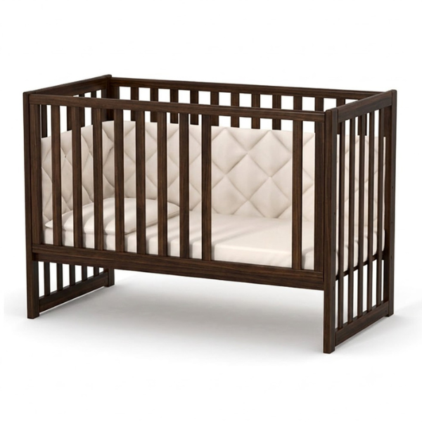Dětská postýlka Sleeppo Gekko Kids 120x60. Tmavý ořech